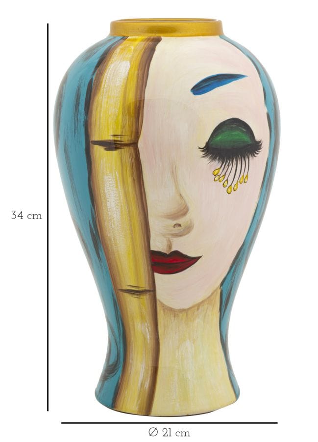 Mauro Ferretti VASE ART FACE CM Ø 21X34