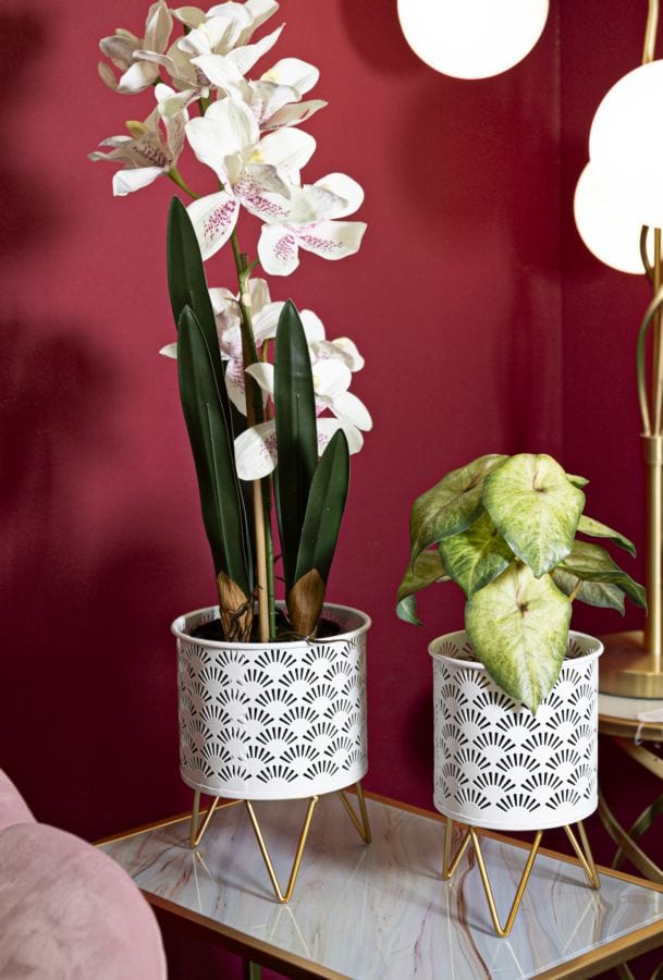 Mauro Ferretti VASE HOLDER CARLY SET 2 PCS CM Ø 16X20-13X20