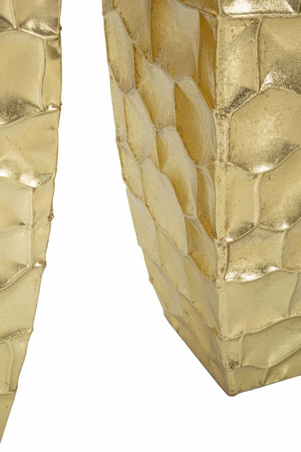 Mauro Ferretti VASE HOLDER GLODY SET 3 PCS CM 38X38X94-30,5X30,5X76-
 23x23x63