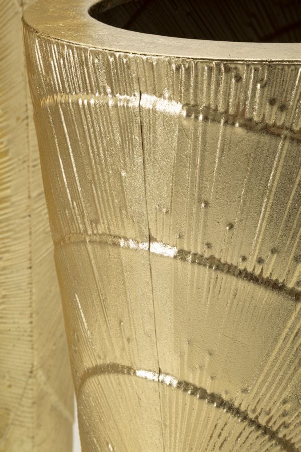 Mauro Ferretti VASE HOLDER GOLDELY SET 3 PCS CM Ø 50,8X114,9-40X92,7-29,8X70,5