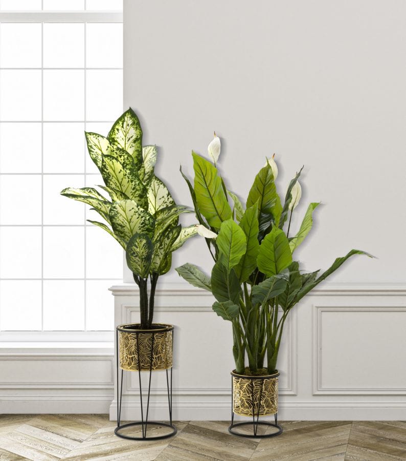 Mauro Ferretti VASE HOLDER LEAVY SET 2 PCSCM Ø 21X40-19X22