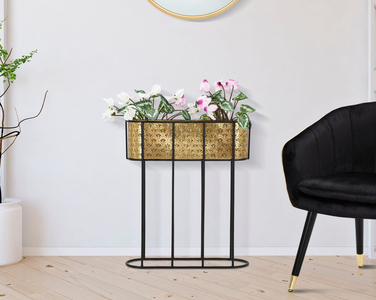 Mauro Ferretti VASE HOLDER OVAL CM 60X20X70