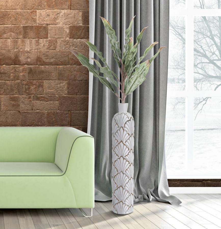 Mauro Ferretti VASE POLYRESIN PANAMA TALL CM Ø 15,5X74