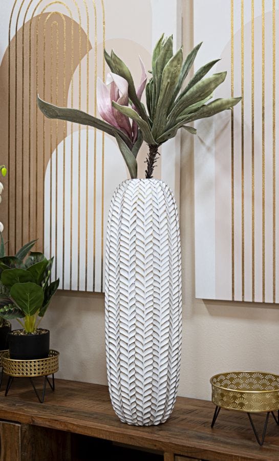 Mauro Ferretti VASE RESINA LEAF CM Ø 20X67