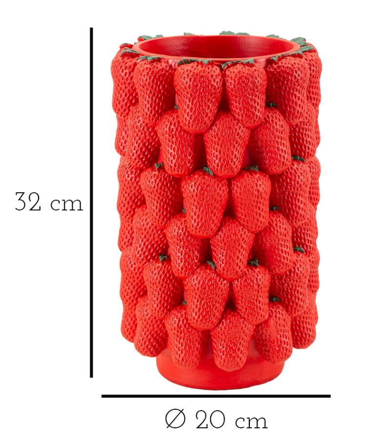 Mauro Ferretti VASE STRAWBERRY CM Ø 20X32