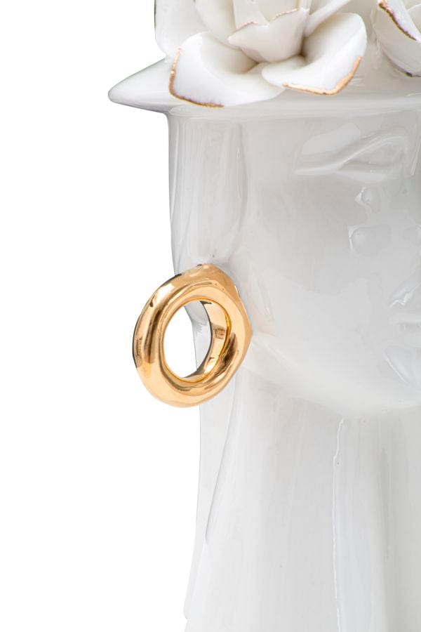 Mauro Ferretti VASE WOMAN ELEGANT CM 15X13,3X23,5