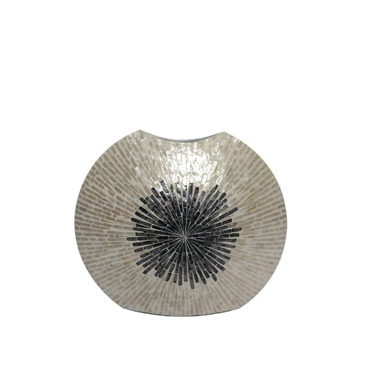 Vojtech Witte ovale polyschaal bamboe pot ombre L