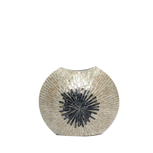 Vojtech Witte ovale polyschaal bamboe pot ombre S