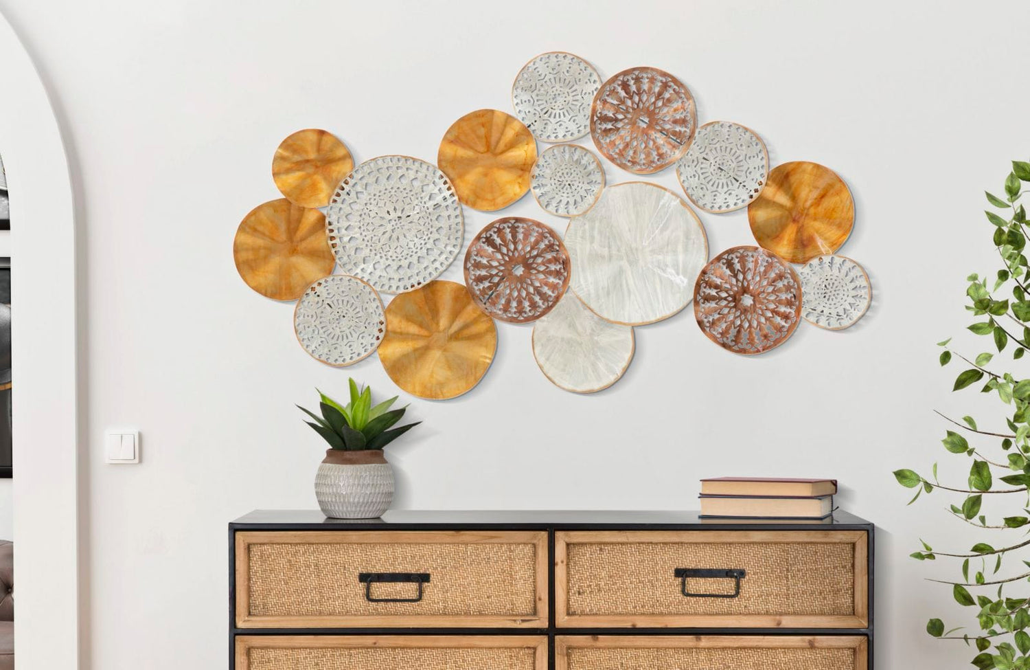 Mauro Ferretti WALL DECORATION TRIBY CM 125X5,5X68,5