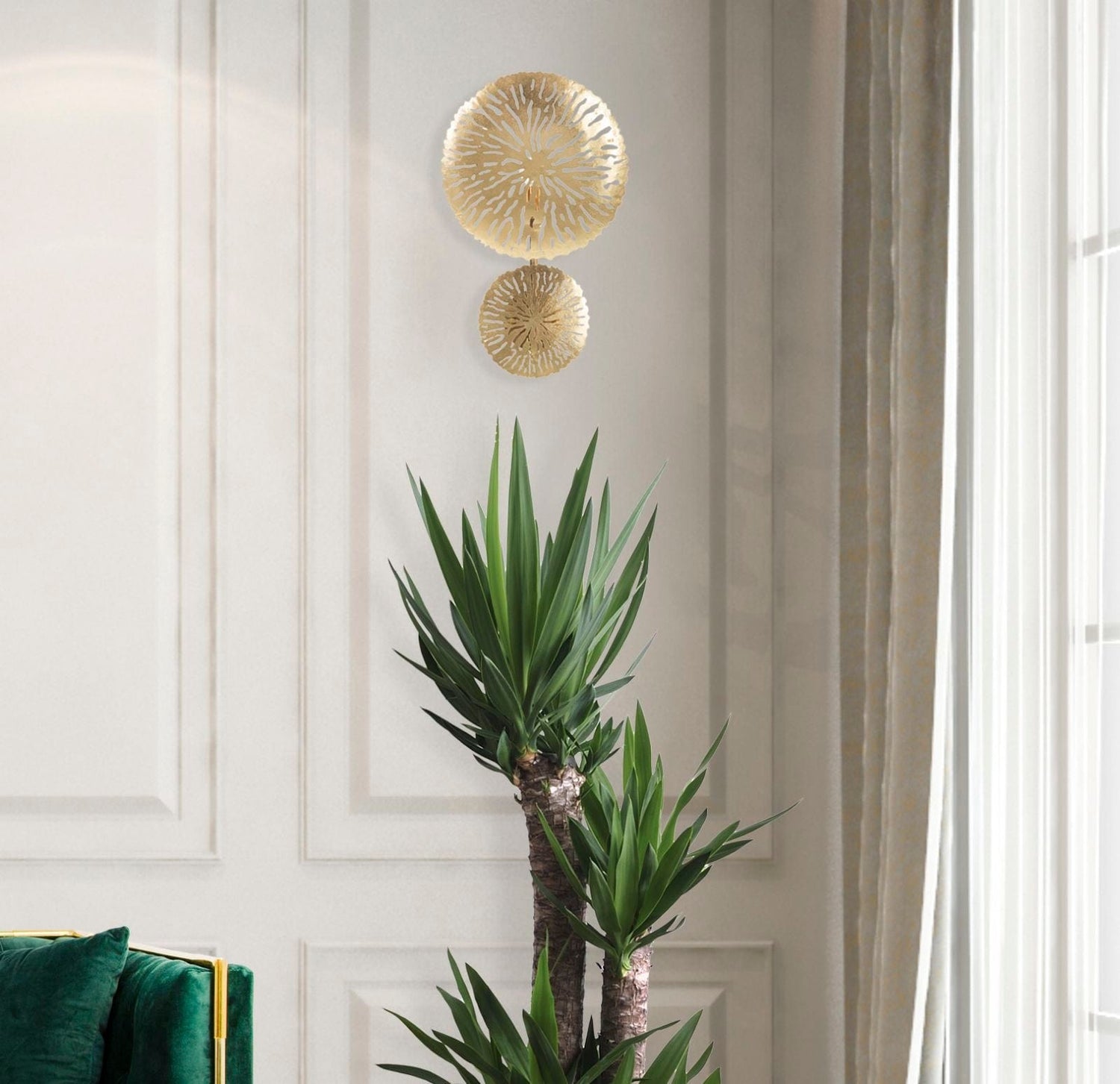 Mauro Ferretti WALL LAMP SIMPLE GLAM CM 28,5X8X46