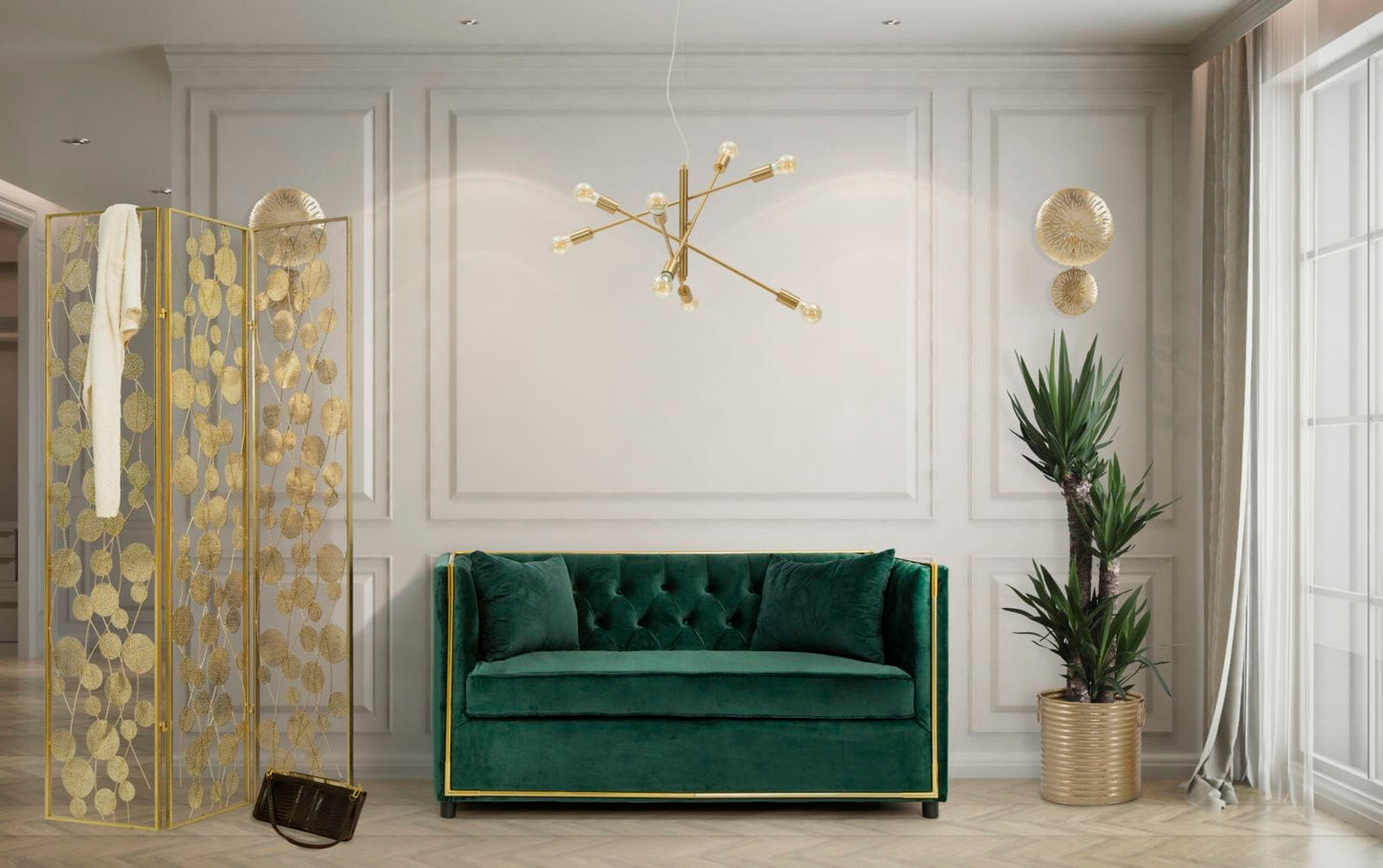 Mauro Ferretti WALL LAMP SIMPLE GLAM CM 28,5X8X46