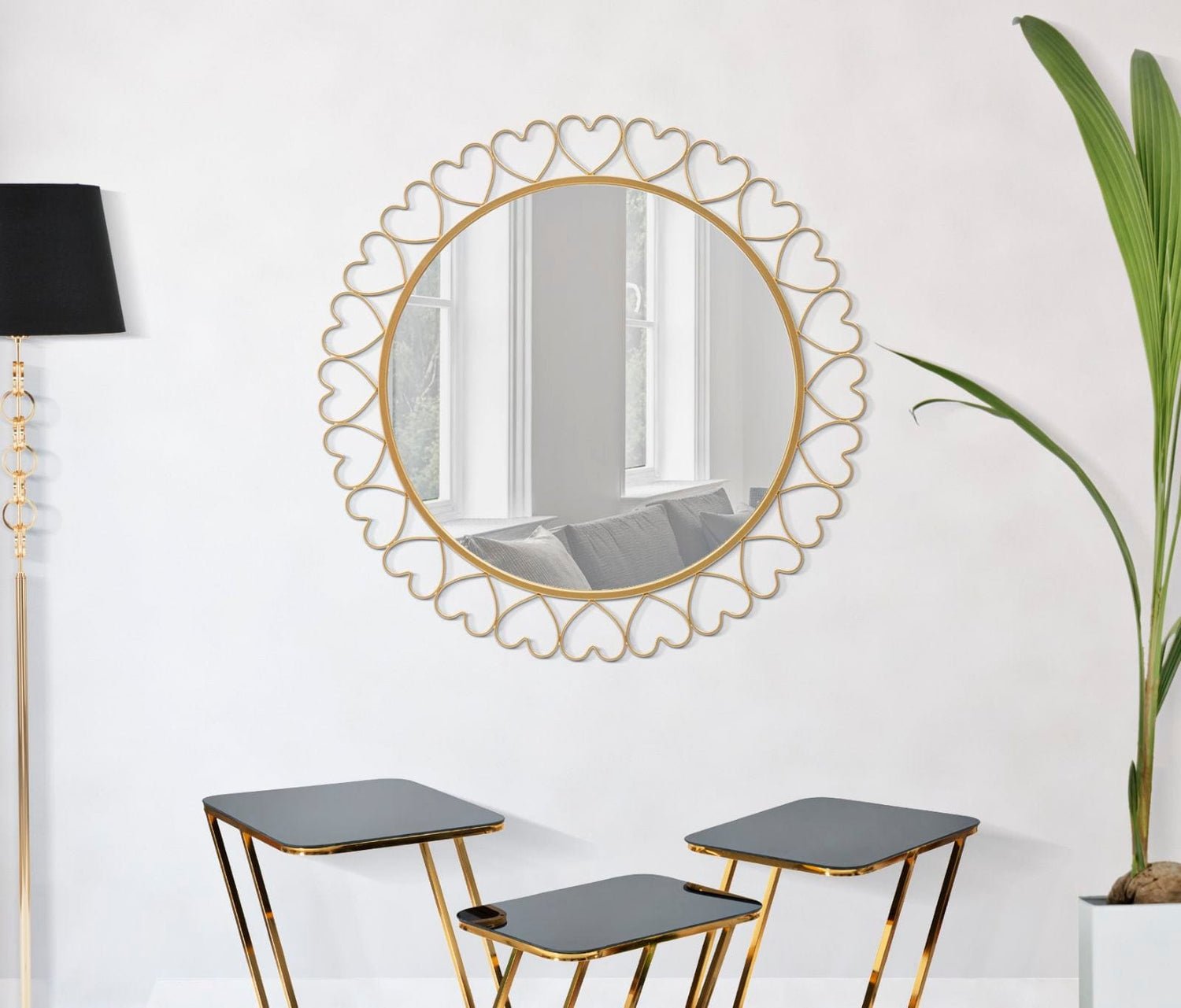 Mauro Ferretti WALL MIRROR HEARTS CM Ø 80X2,5